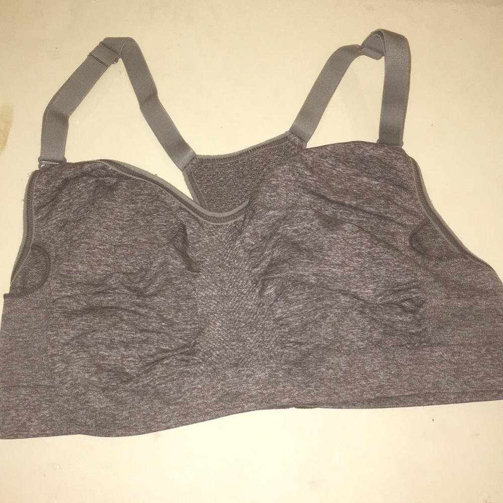 Grey sports bra